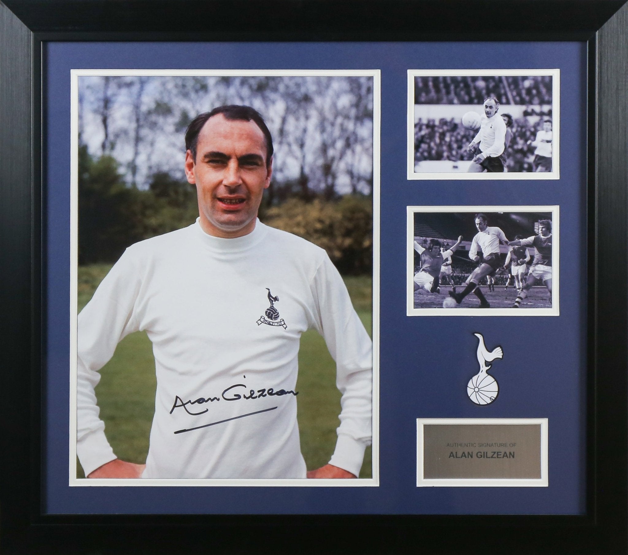 Alan Gilzean Signed Spurs 12x16 Photograph Framed Display - Memorabilia Framers Shop